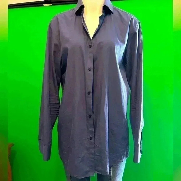 Hugo Boss Sharp Fit dark blue button down men’s shirt, 15 1/2”/ 32/33, cotton - Picture 1 of 4